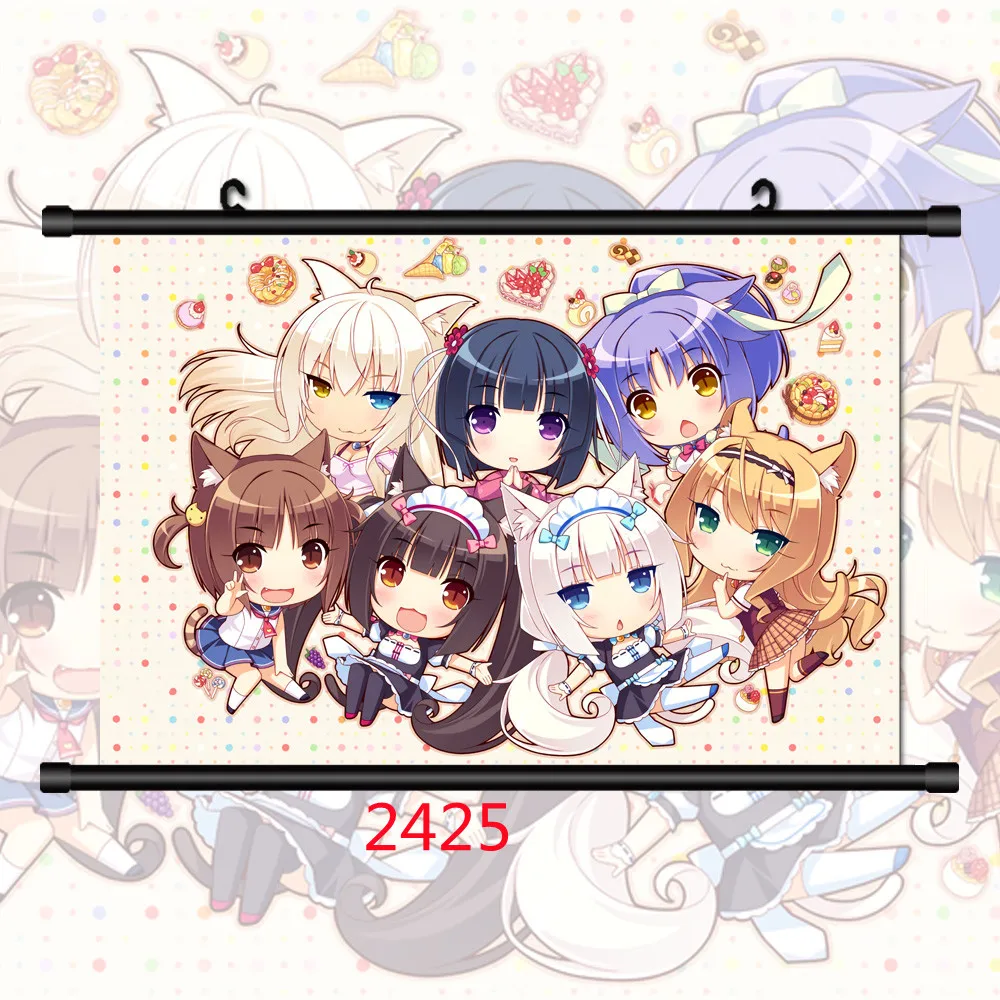 Nekopara Vanilla Chocola Cinnamon Maple Azuki Coconu Anime Pictures for Home Decoration Canvas Painting Posters Prints Wall Art