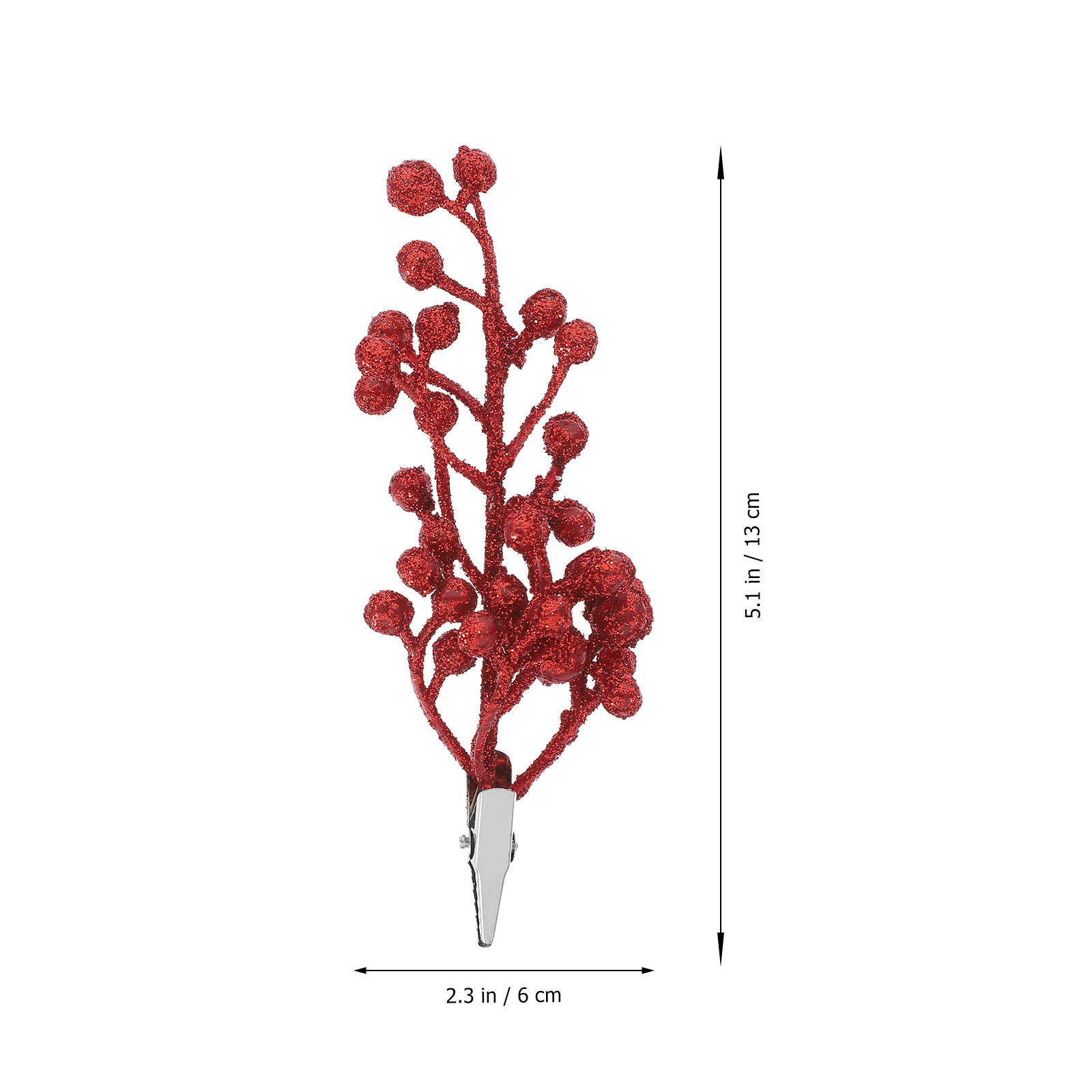 

6 Pcs Simulation Berries Branches Christmas Tree Decoration Clip Gadgets Artificial Berry Stems for Man