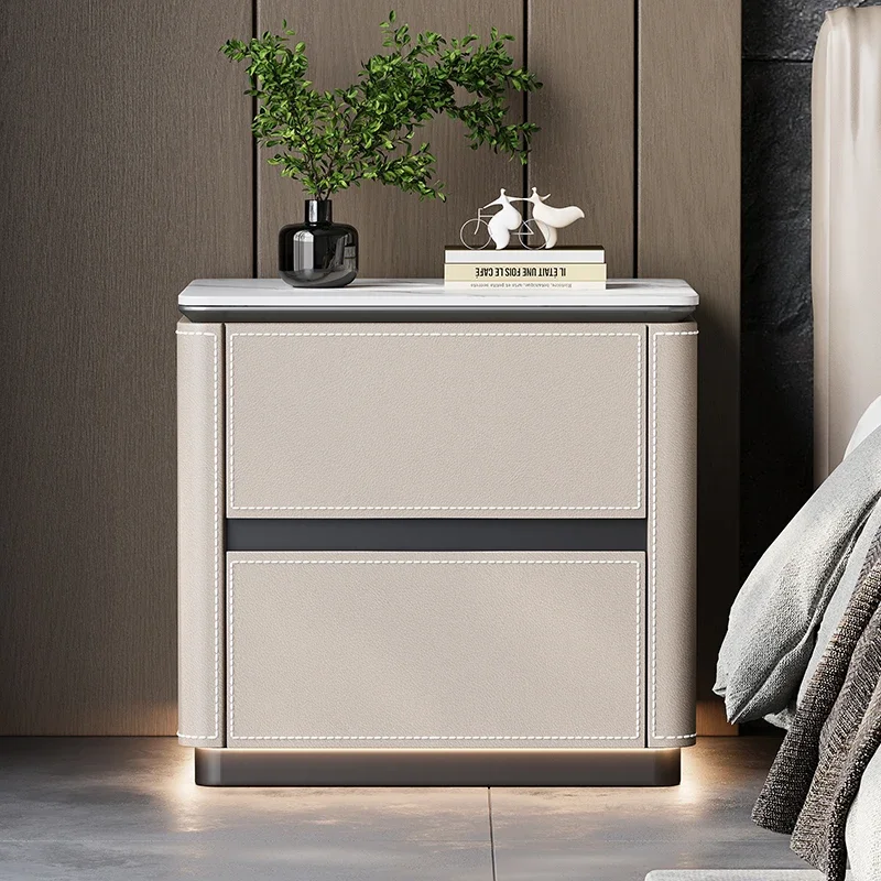 

Aesthetic Luxury Nightstands Simple Modern Design Storage Night Table With Drawers Mesas De Noches Dormitorio Bedroom Furniture
