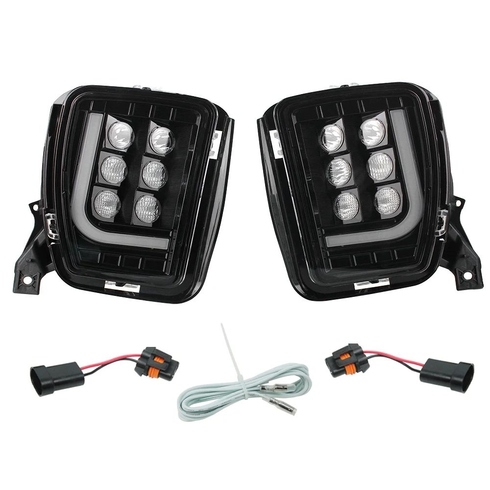 

For Dodge Ram 1500 2013 2014 2015 2016 2017 LED Lamp Fog Lights with DRL