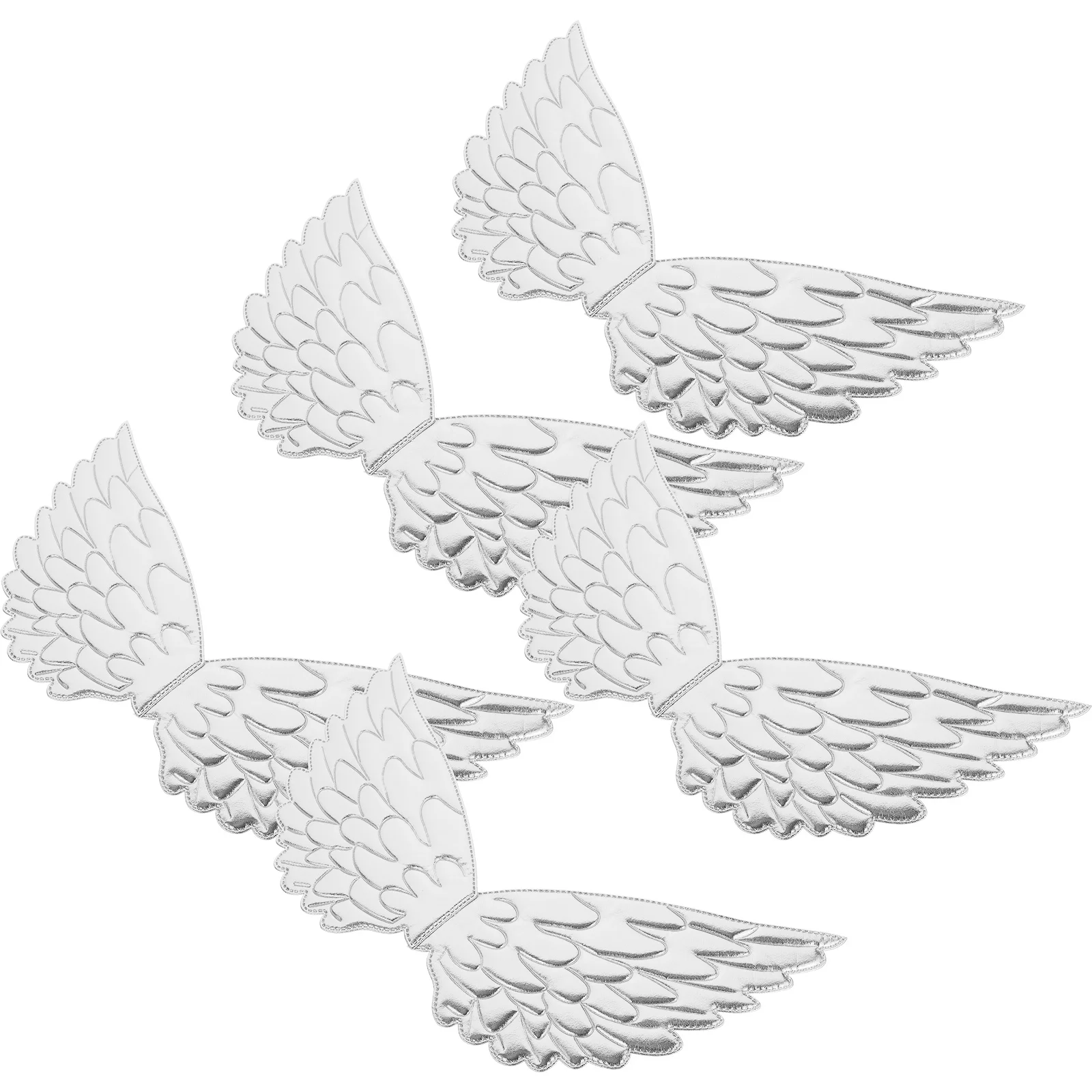 

5Pcs Adorable Angle Wings Performance Plume Wing Prop for Dress Up Events Beautiful Wing Shaped Angel Ornament Kids Gift