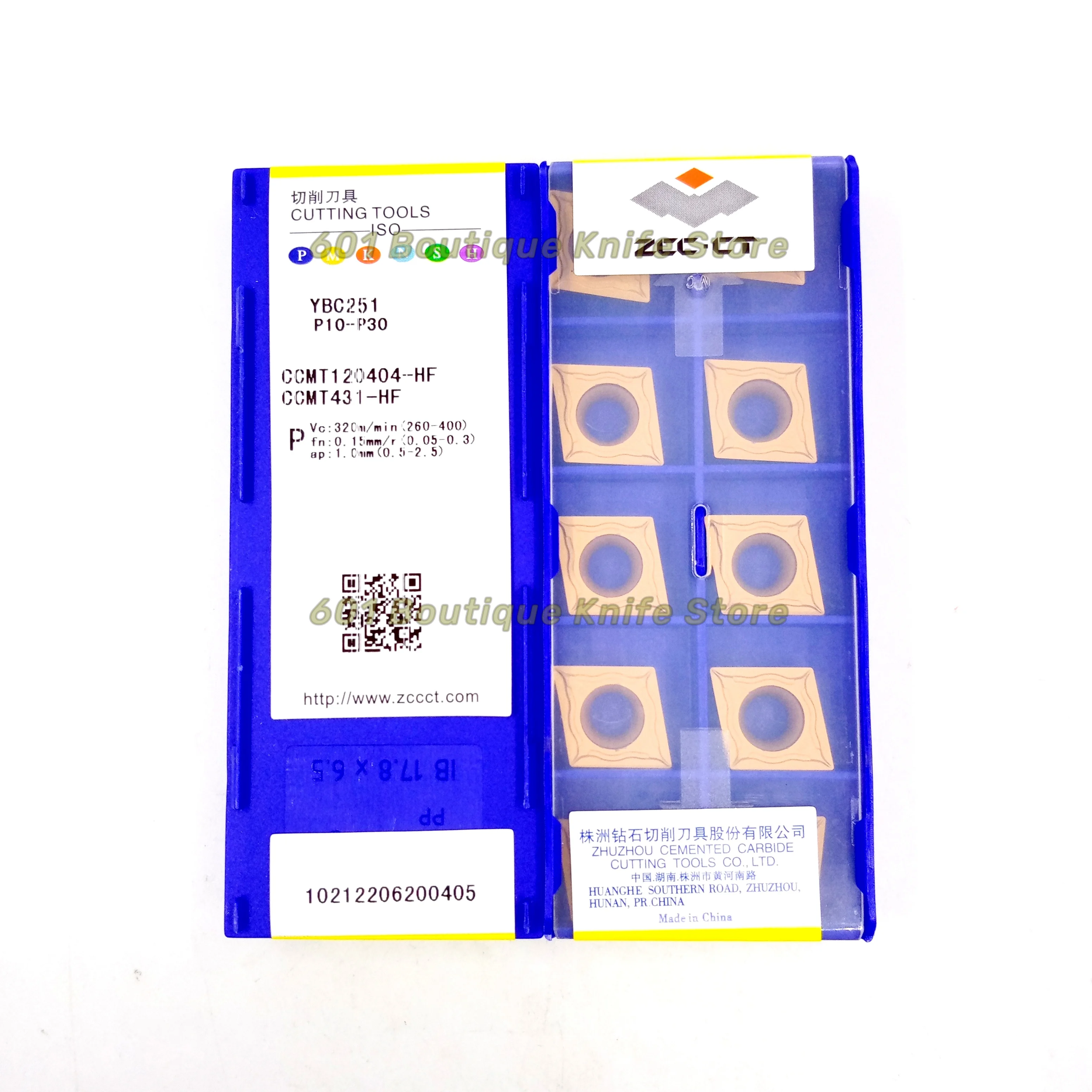 

ZCC CT diamond brand CNC alloy blade CCMT120404-HF