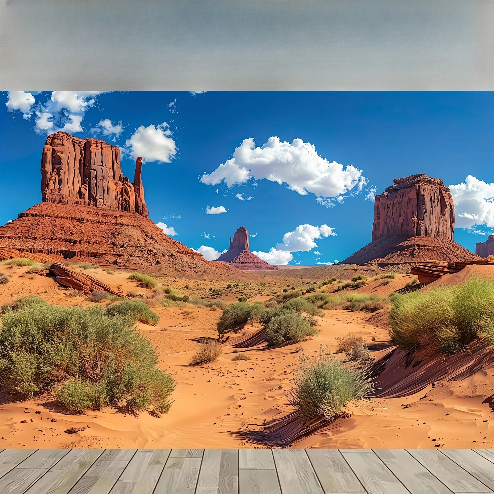 Valley Red Rock Desert Scenery 500/1000/1200/2000 PCS Jigsaw Puzzles Family Activity Game for Bedroom Home Decor Gift Frameless