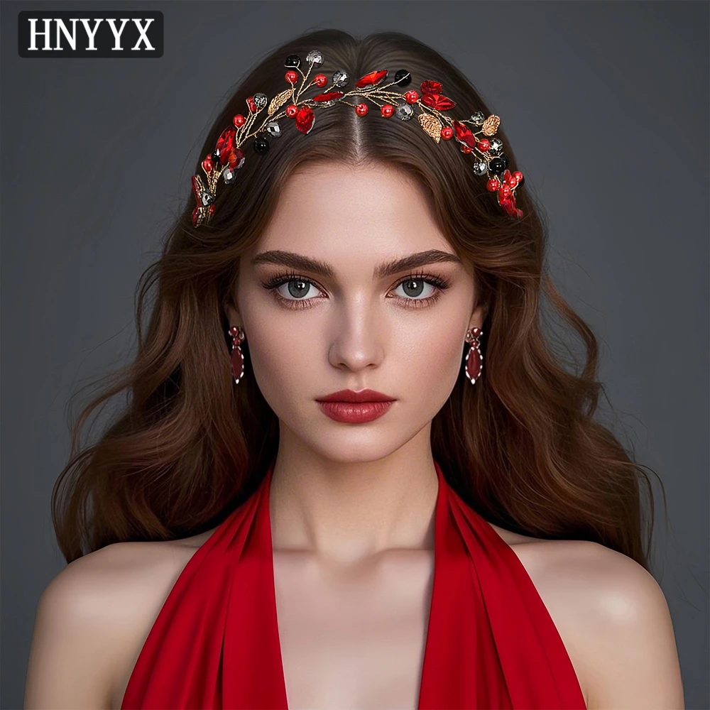 

HNYYX Trendy Bridal Jewelry Hair Accessories Bling Rhinestone Headband Gentle Headdresses Wedding Banquet Party Headwear A233