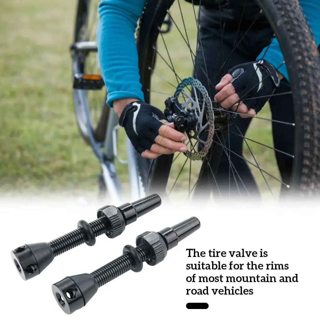 Bicycle Tubeless Tire Presta Valve Alloy Stem 44/60 F/V Presta Valve Removable Tire Tool Cycling Part