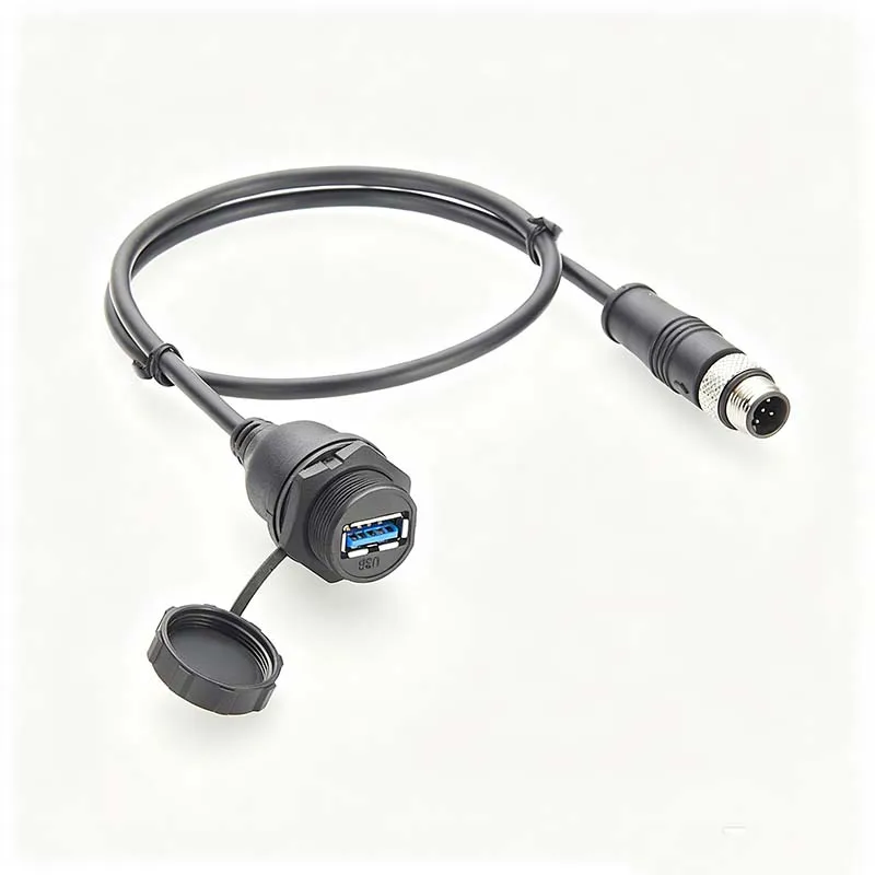 IFM EC2099 Compatible USB Cable for Industrial Equipment Programming and Debugging, Sensor Connection
