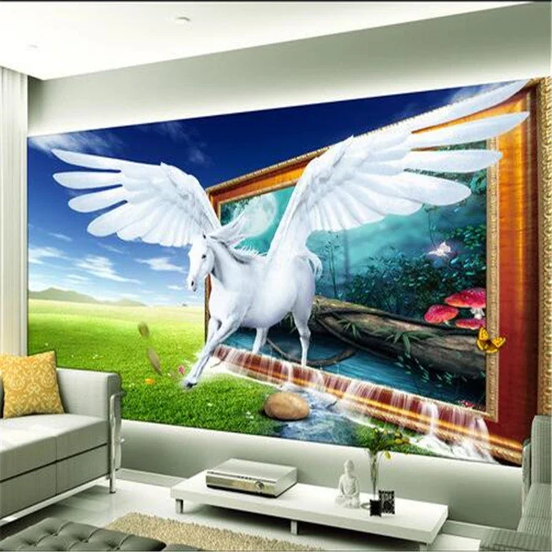 beibehang photo background wallpaper mural painting the living room TV 3D three-dimensional mural mural wallpaper fantasy