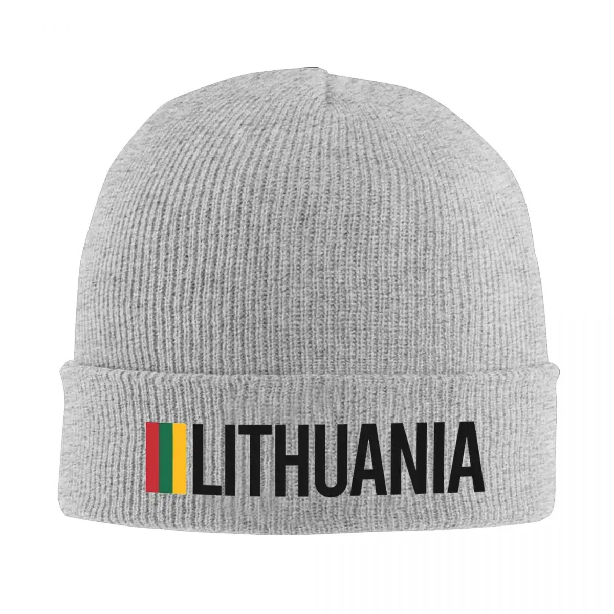 Lithuania Country Flag Bonnet Hats Lithuanian Beanie Hats Design Knit Hat Autumn Trendy Men Women Outdoor Sport Elastic Cap