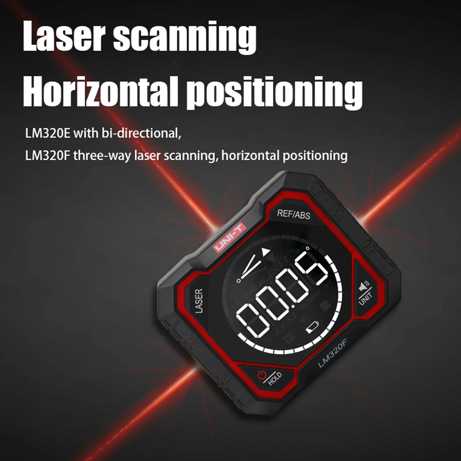 UNI-T LM320A LM320F Inclinometro digitale Misuratore di angolo elettronico 4*90 °   Tester angolare per strumento di livellamento laser magnetico 3 goniometro