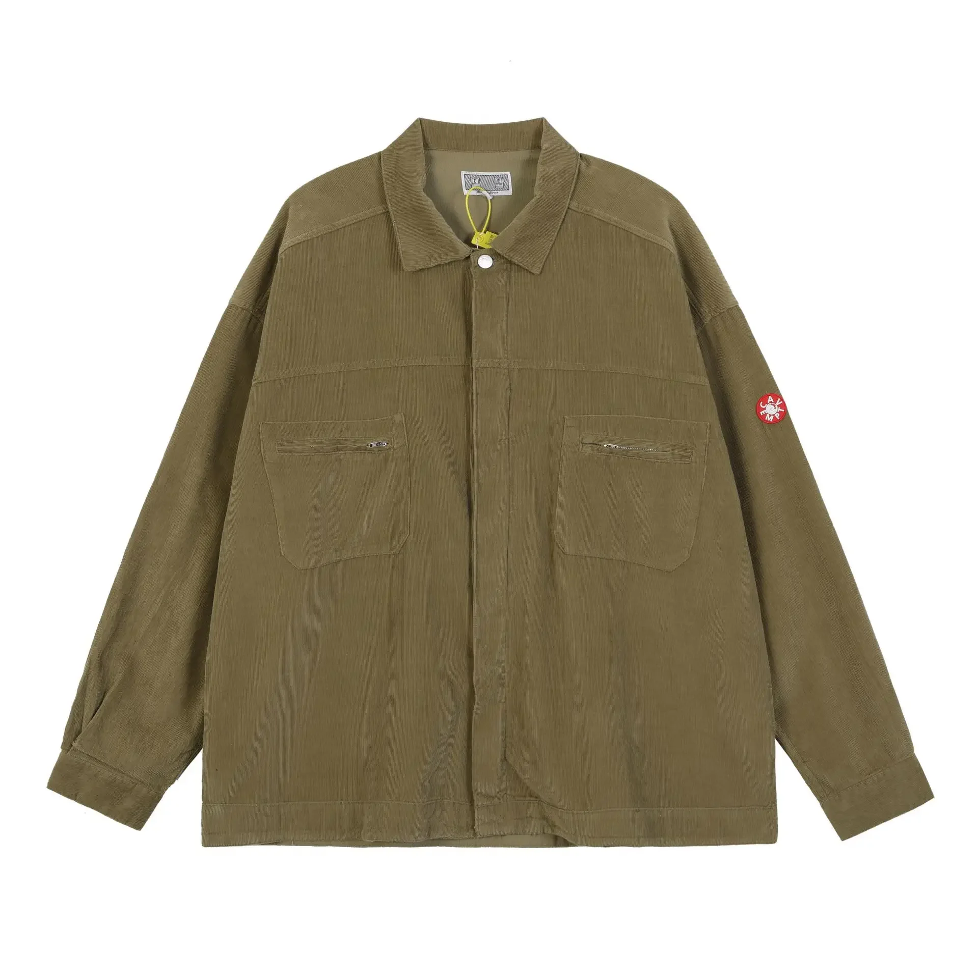 

C.E Jacket Men Women 1:1 Corduroy Zipper Jacket Simple Solid Color Cav Empt Clothing