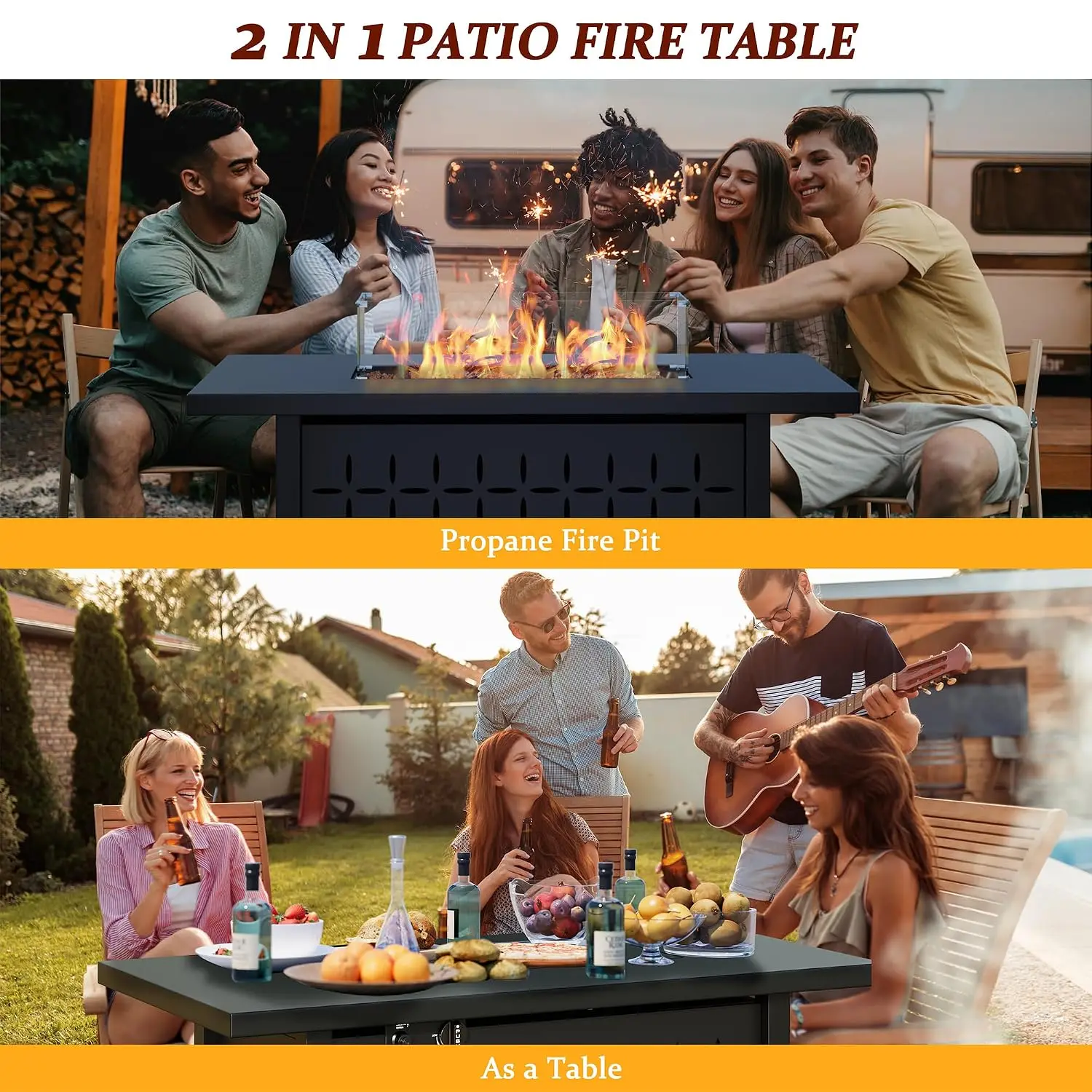 8 Pieces Outdoor Sectional Sofa Set with 43