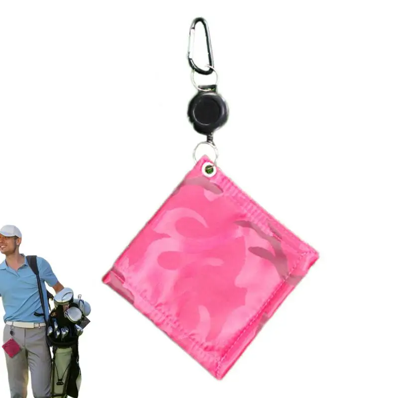 

Golf Ball Cleaning Towel Portable Golf Towel With Carabiner Clip Golf Accessories Cleaner Tool For Golfers Men Women Quickly