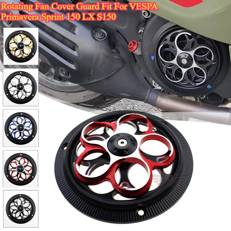 Rotatable Fan Protector Cover Housing Mod Accessories Fit For Piaggio VESPA Primavera 150 Sprint 150 LX S150 2015-2024 Scooter