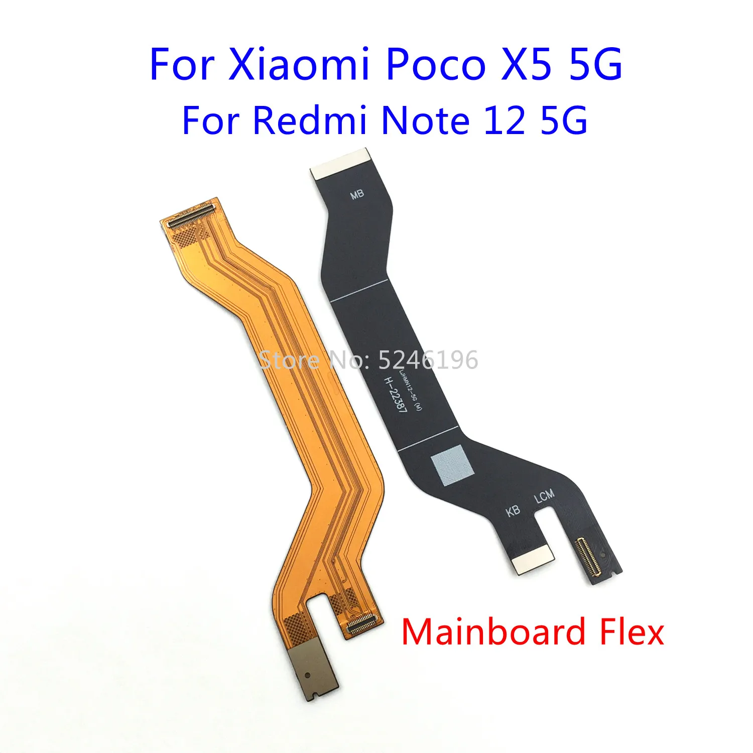 

1 шт., гибкий кабель для зарядки основной платы для Xiaomi Poco X5 5G/Redmi Note 12 5G, запасная часть