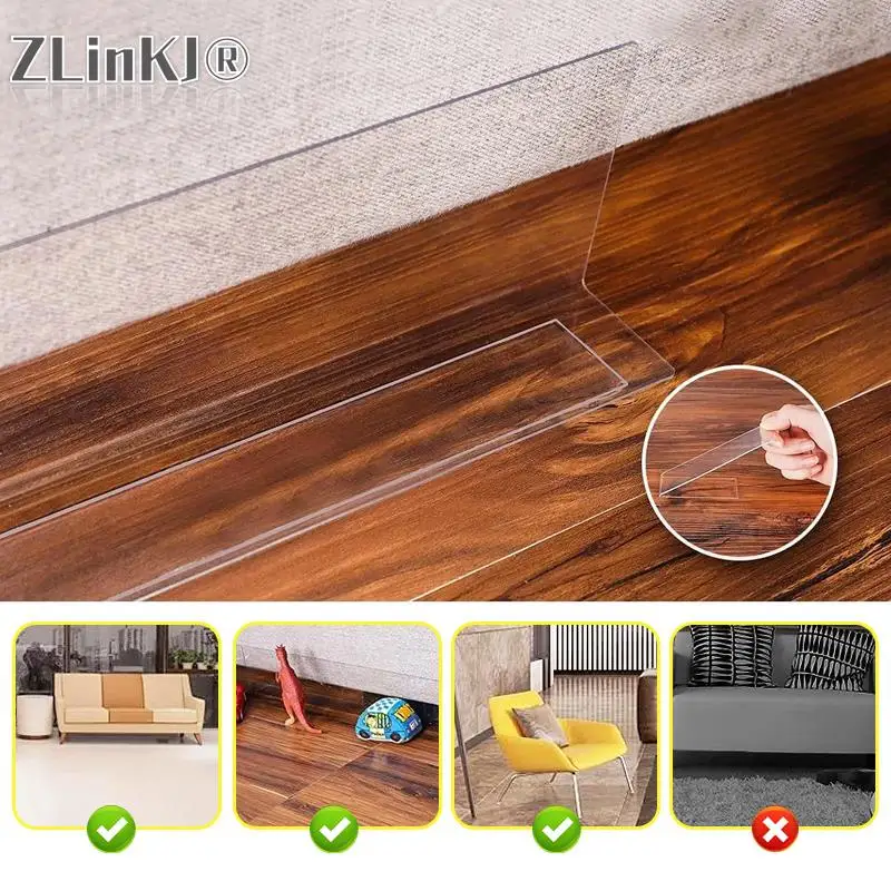 Adjustable Toy Blocker Bumper Under Couch Blocker Bed Bottom for Gap Bumper Adjustable Guards Furniture Pet Baffle Board