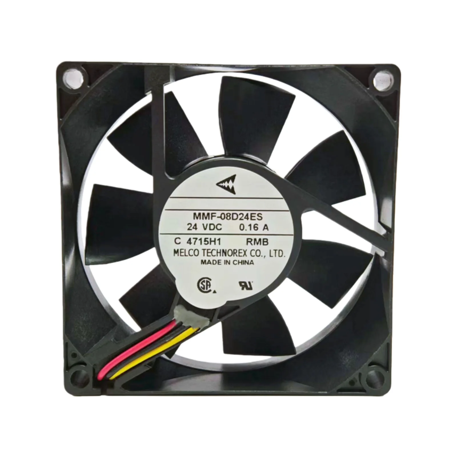 

new MMF-08D24ES RMB Genuine 80x80x25mm DC24V 3-Wire Cooling Fan 8025 Tacho Signal for PLC Inverter Cabinet Low Noise