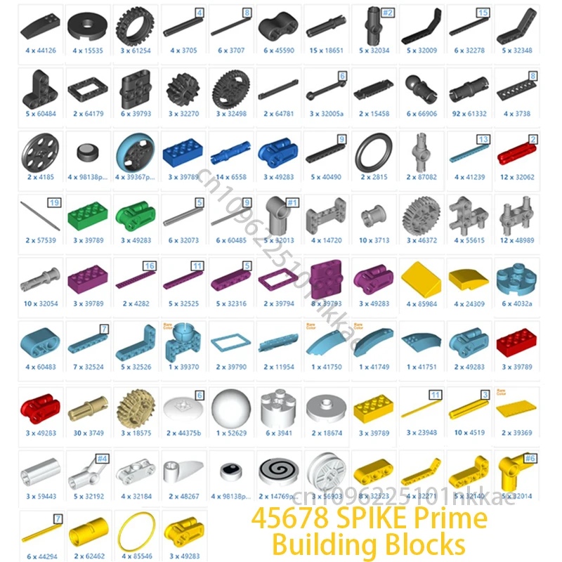 

НОВЫЙ шип 45678, набор строительных блоков для технического образования, шип, совместимый шип 45678, Prime Block, рождественские детские кирпичи, игрушка