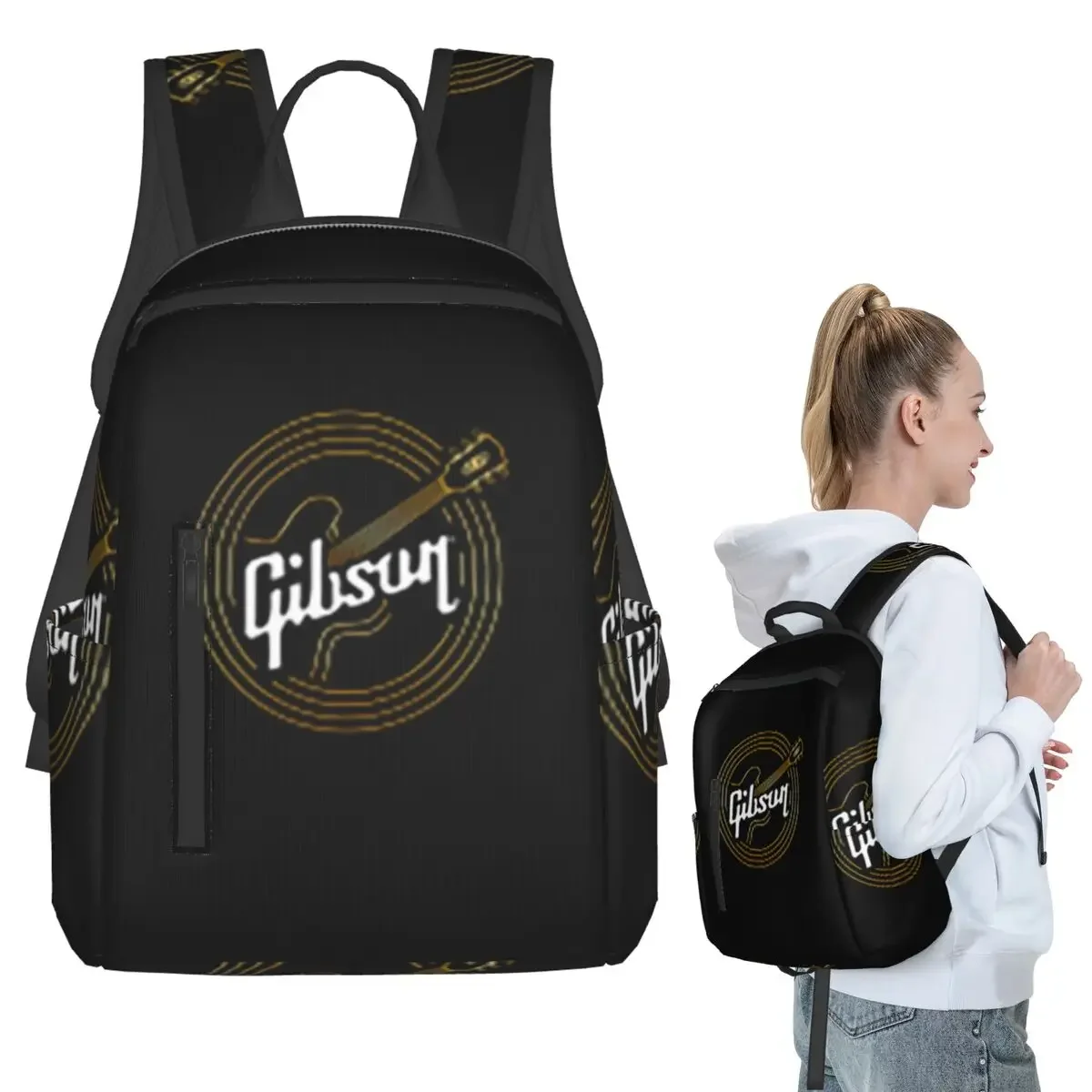 Gibson 1894 Rock Organizer Backpack Student BookBag Children School Bag Computer Shoulder Bags Men Women