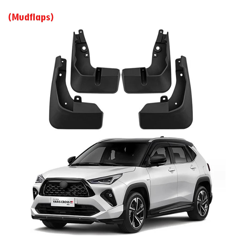 2023 2024 2025 2026 لتويوتا يارس الصليب واقيات الطين واقيات الطين درابزين الطين اللوحات الحرس سبلاز اكسسوارات السيارات واقيات الطين 4 قطعة #4