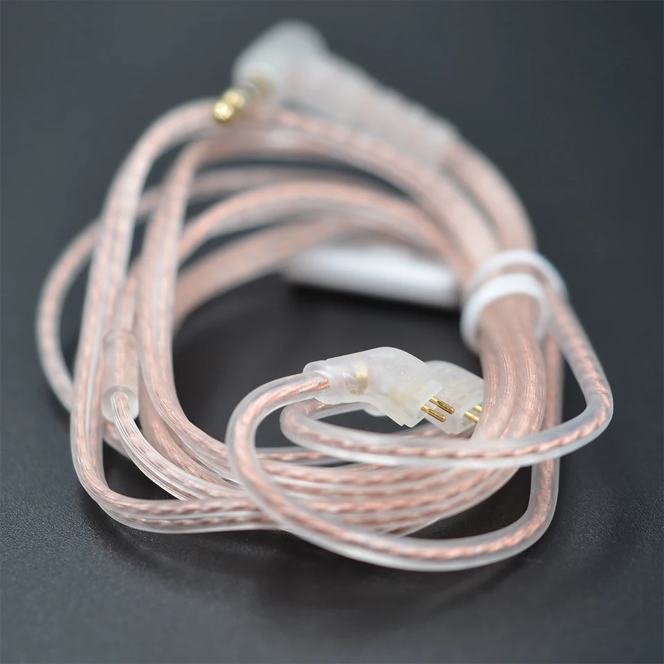 Original KZ Kopfhörerkabel aus Sauerstofffreiem Kupfer mit Optionalem Mikrofon und 3,5-mm-Stecker 2PIN – Detail 6