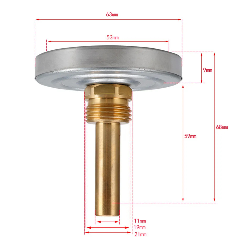 Thermometer Get Accurate Temperature Readings Stainless Steel Analog Thermometer for a Variety of Applications!