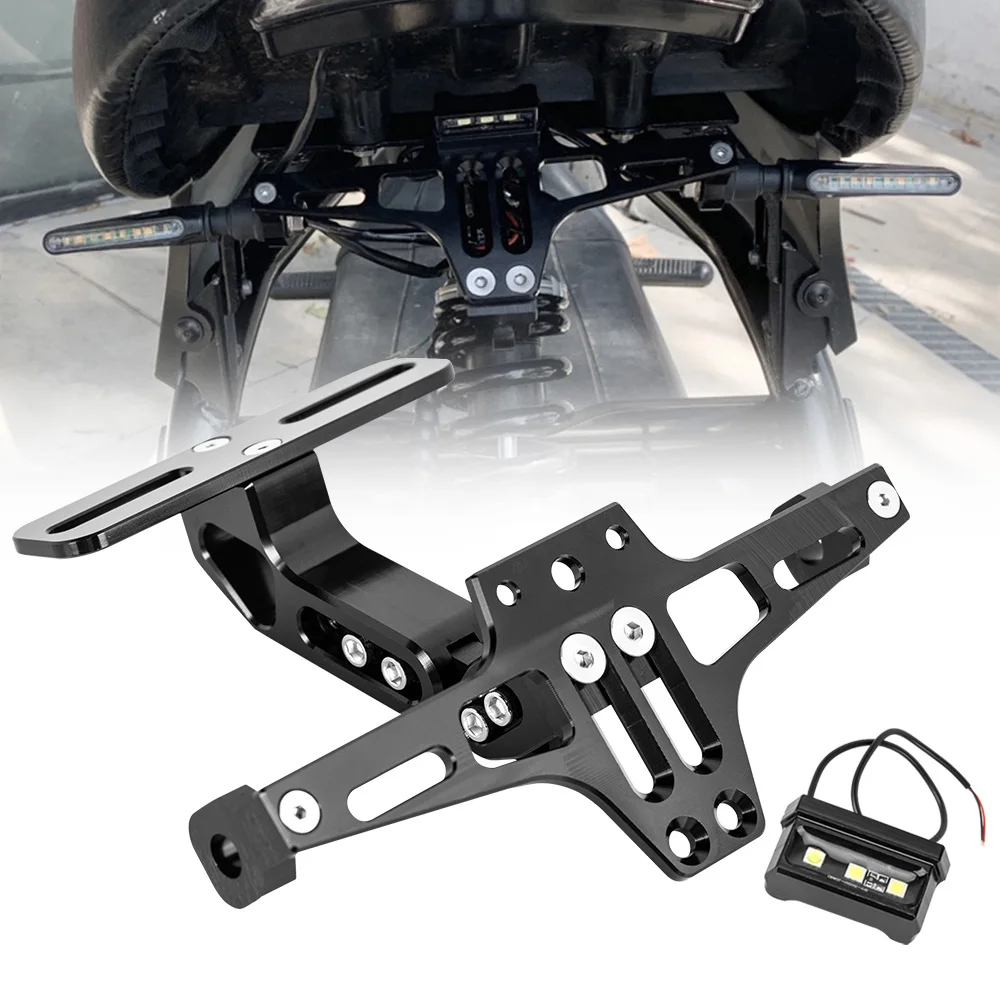 

Задний держатель номерного знака мотоцикла, кронштейн из алюминиевого сплава, универсальные аксессуары для мотоцикла, детали для модификации мотоцикла