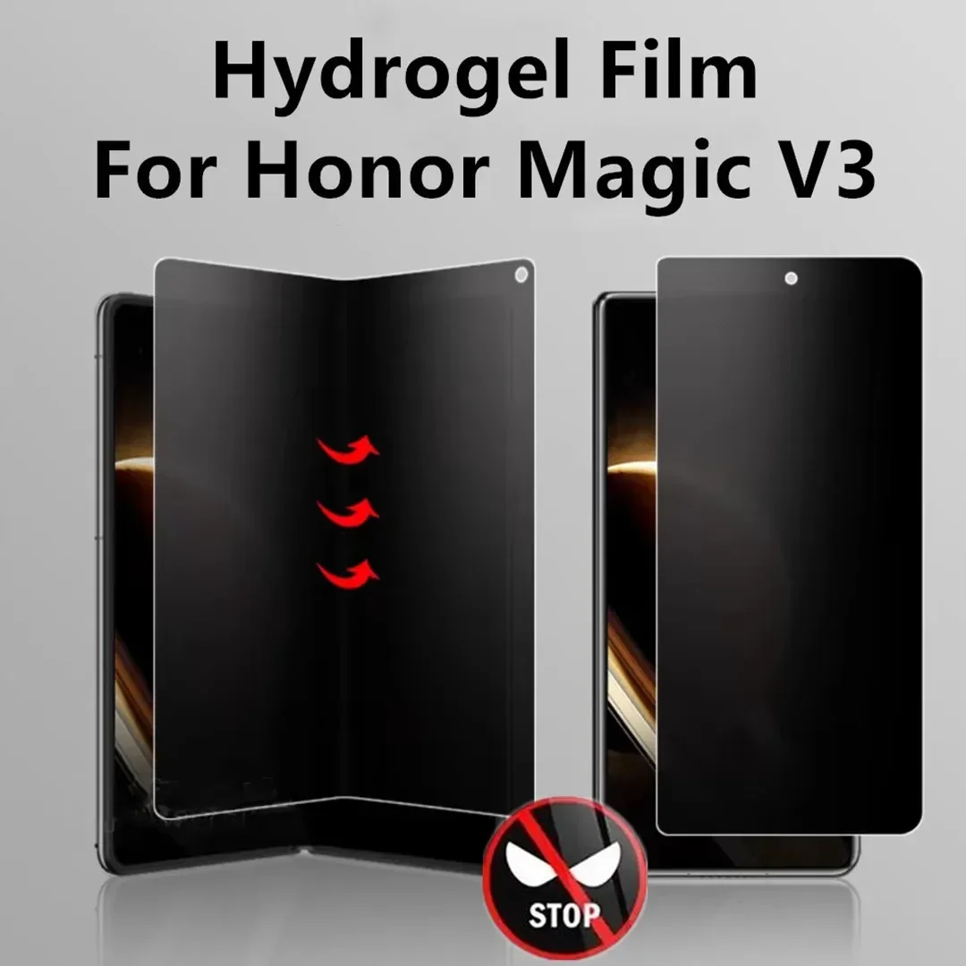 Anti-Shatter Privacy Hydrogel Film For Honor Magic V3 VS3 V2 MagicV3 MagicV2 Anti-Spy Soft Clear inner Outer Screen Protector