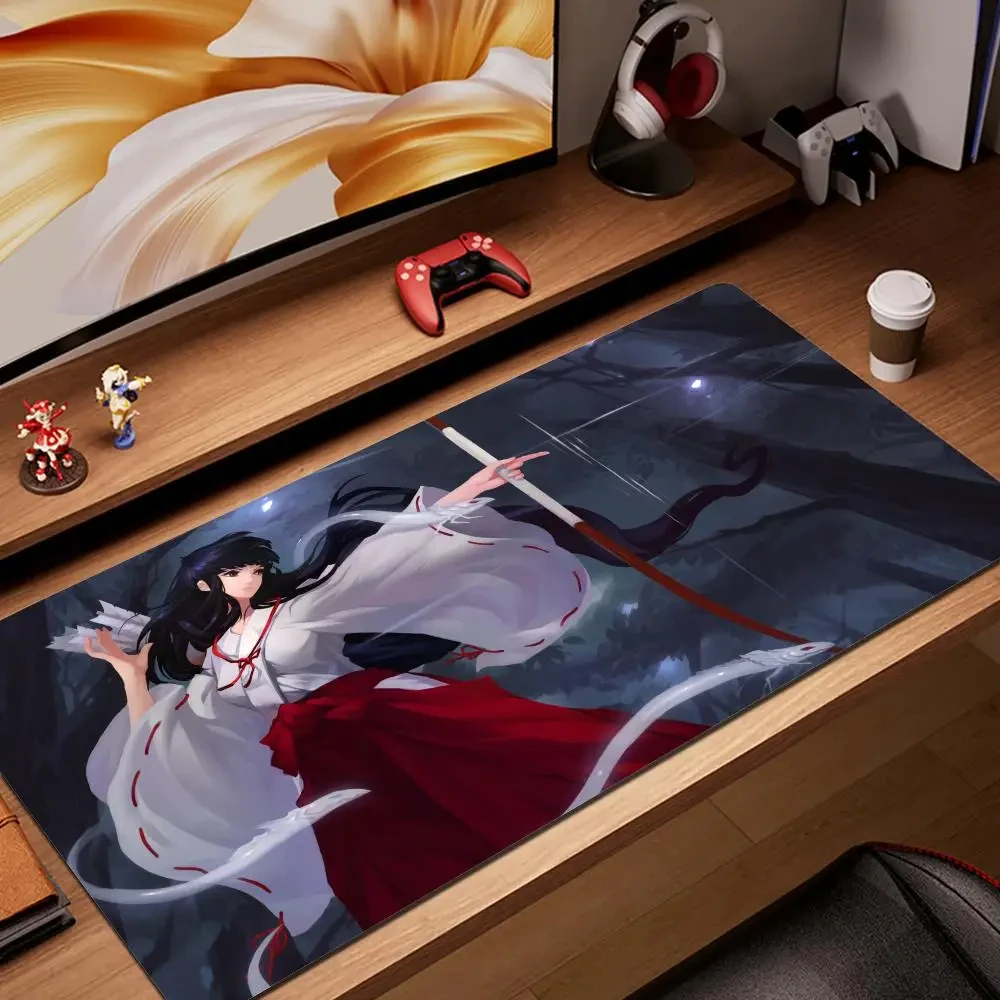 Mouse Gamer Inuyasha Pc Gaming Accessories Deskmat Mause Pad Mausepad Rubber Mat Mousepad Mats Keyboard Cabinet Laptops Pads Xxl