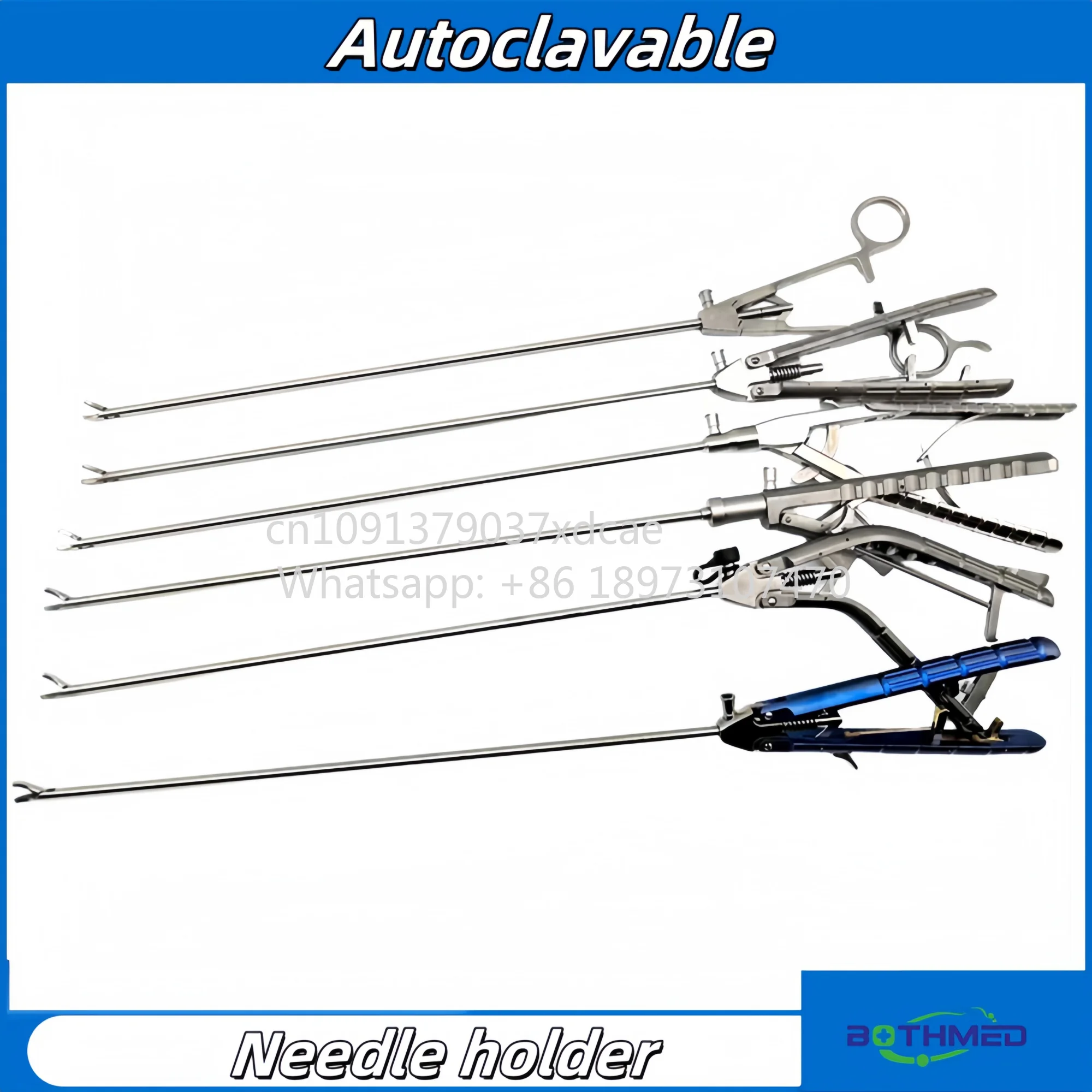 2026 New High Quality Laparoscopic Forceps Holder Straight And Curved J&J Type Compatible for Laparoscopy Surgery
