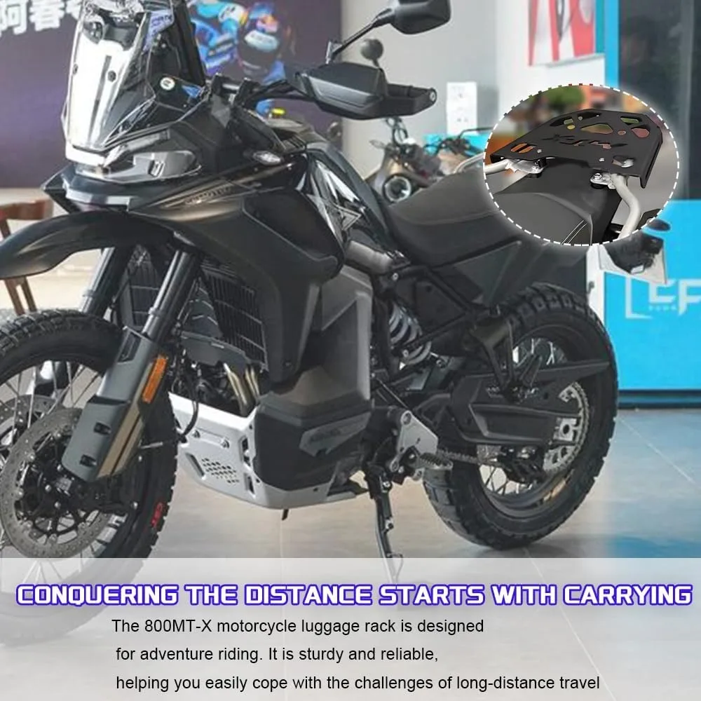 

For CFMOTO 800-MTX 2024 2025 Rear Rack Luggage Top Carrier Box Bracket Motorcycle Storage Box Shelf Tail Cargo Support 800MTX