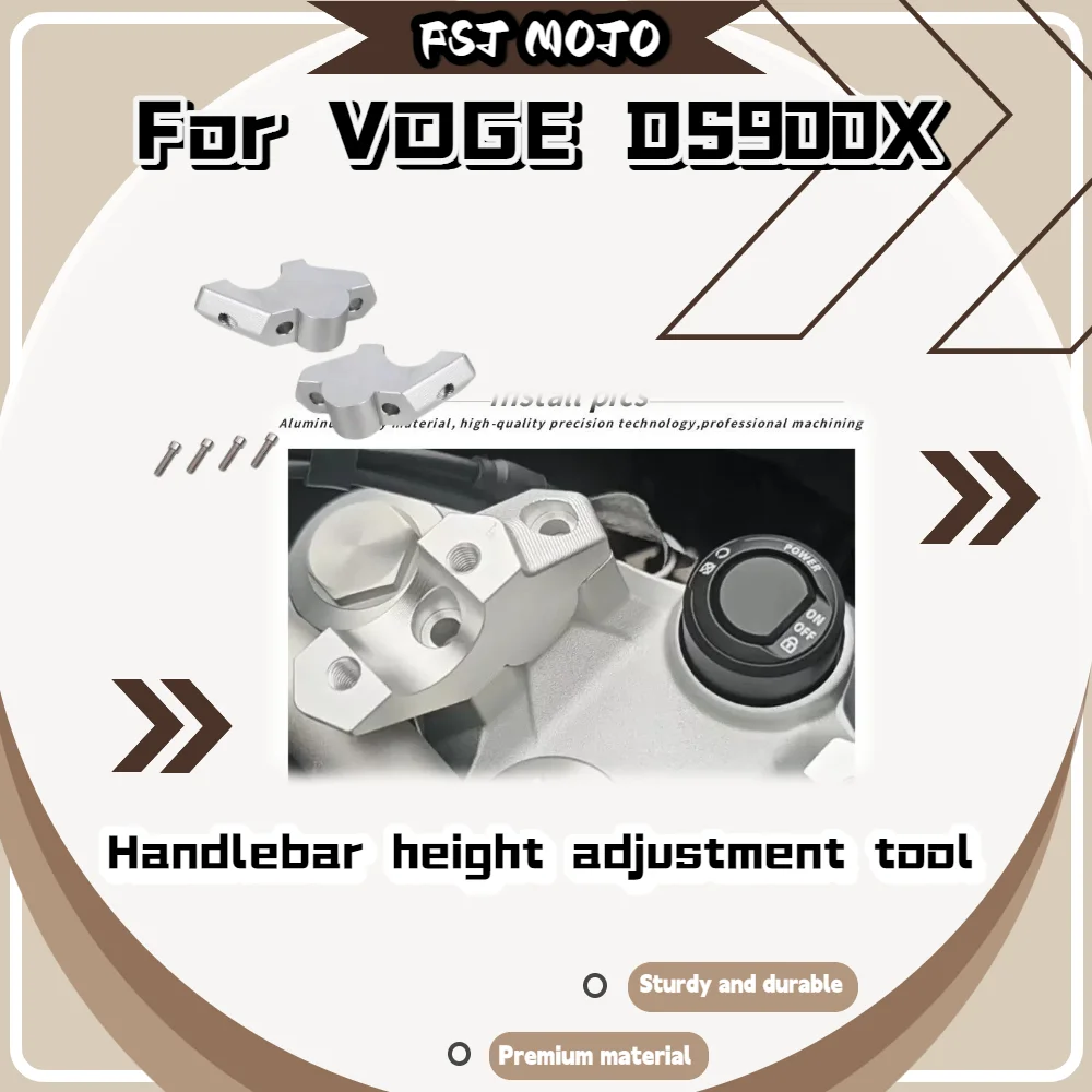 For VOGE DS900X CNC Handlebar Riser Block, All-in-one Height Rear Shift Base Alloy Front Fork Lift Accessories