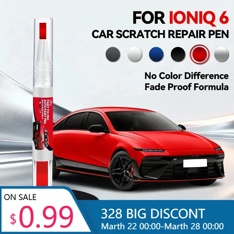 

Ручка-корректор для ремонта лакокрасочного покрытия Hyundai IONIQ 6, средство для удаления царапин, аксессуары для авто, черный, белый, синий, серебристый цвета