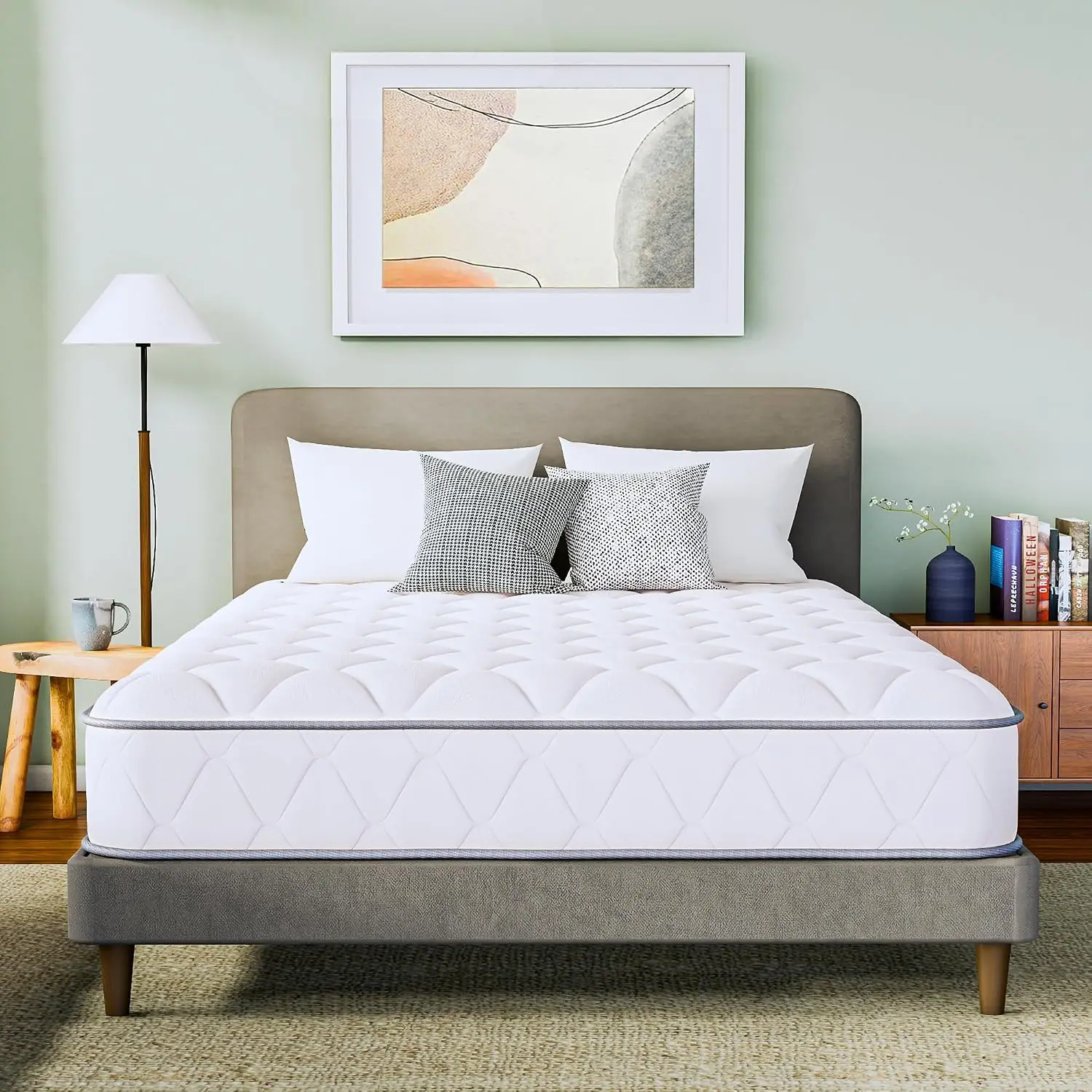 Full Size 8 Inch Hybrid Cooling Mattress, Airflow Innerspring | Pressure Relieving Comfort & Balanced Support,Customized