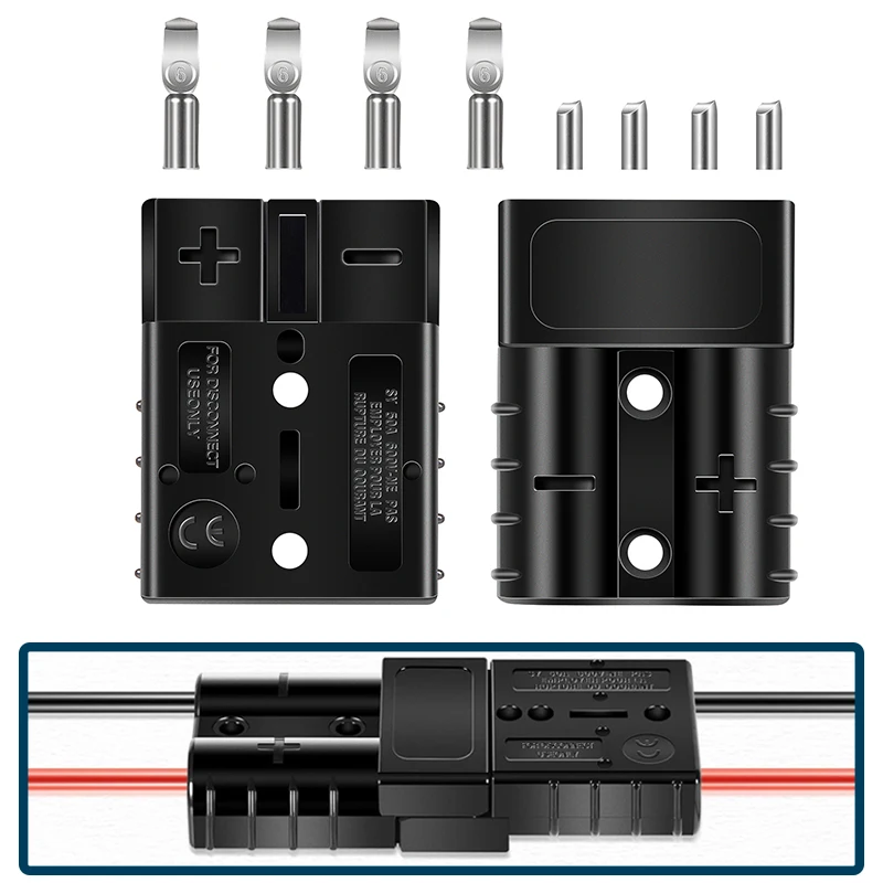 

1865107 MKR-20 Trolling Motor Quick Connect Plug with Solder Plugs, For All Standard Trolling Systems with 6 to 12 gauge wire