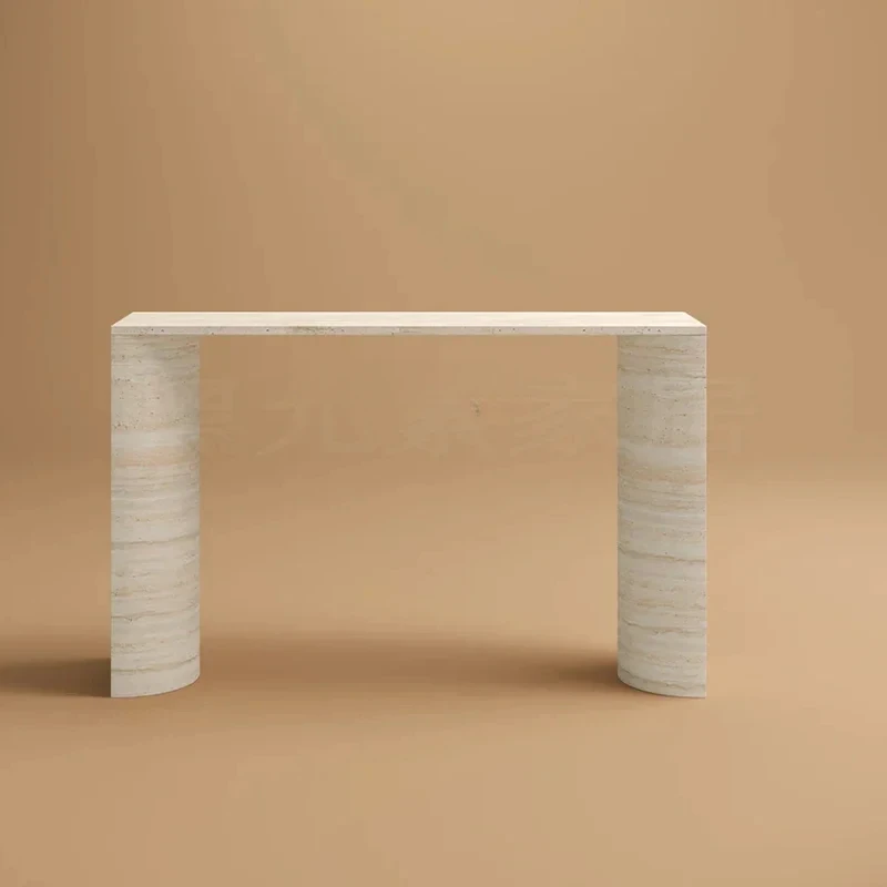 

Italian light luxury marble entrance table, living room entrance entrance shelf,household simple and very narrow wall strip case