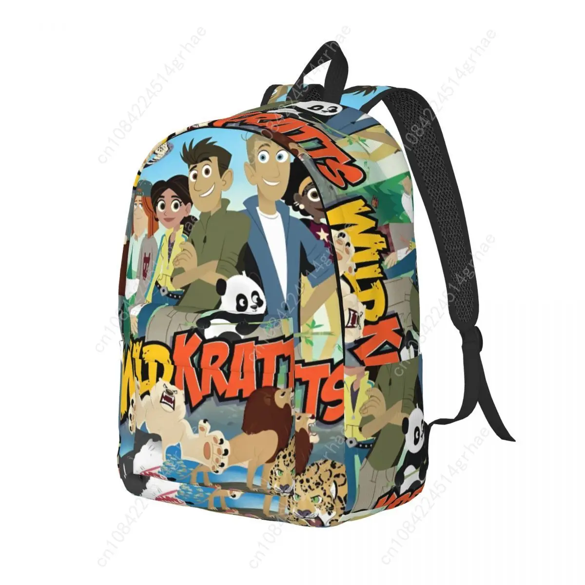 Sac à dos Wild Kratts pour hommes et femmes, sac à bandoulière léger pour étudiants, randonnée, voyage, collège