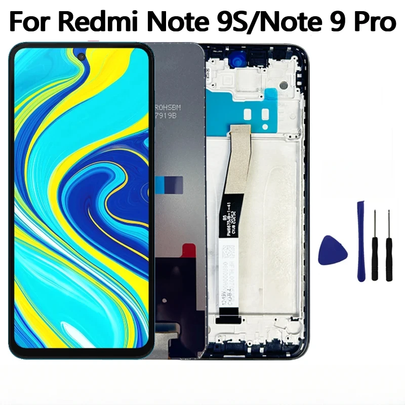 

6.67" For Redmi Note 9 Pro/9S LCD Display Touch Screen Digitizer Replacement Parts
