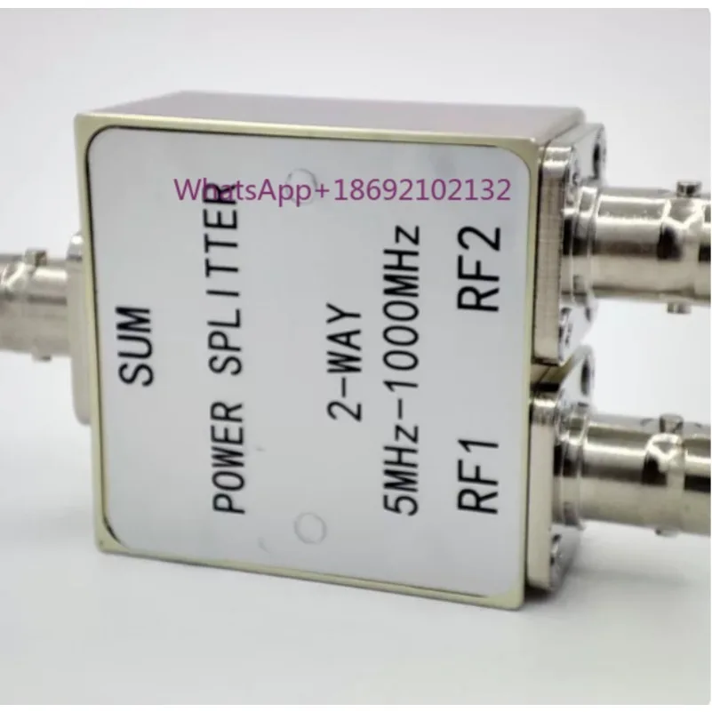 One-to-two Power Splitter 5MHz To 1000MHz RF Power Splitter Splitter Wideband Design Low Insertion Loss