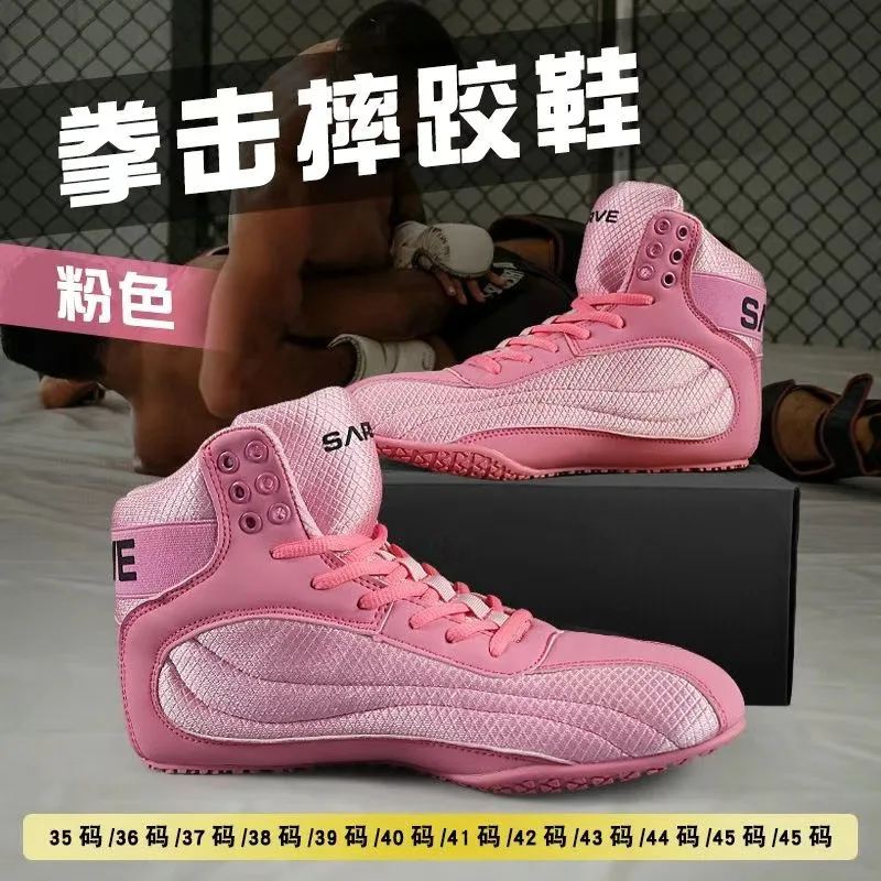 

Professional Boxing Shoes for Mens Womens Brand Designer Wrestling Boots Unisex Top Quality Gym Training Shoe Fighting Shoes