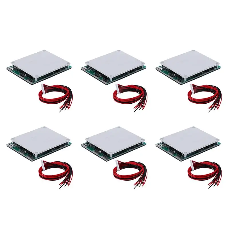 B63B-6X 16S 60V 20A Protection Board Li- Lithium 18650 Battery BMS PCB Protection Board With Balance For E-Bike