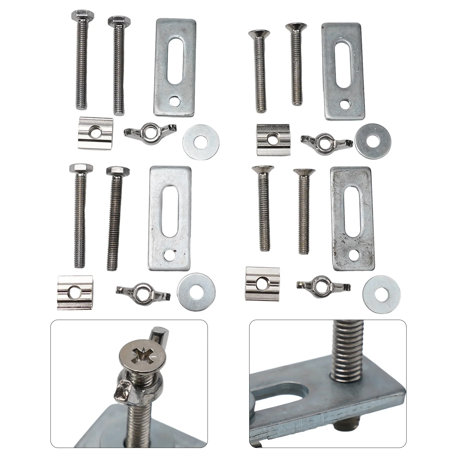 

Power Tools Clamp Plywood Engraving Machine Silver Wear Resistant CNC Router M6 Metal 4 Set Adjustable Brand New