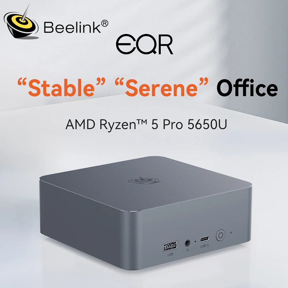 Beelink EQR5 AMD Ryzen 5 PRO 5650U ミニPC DDR4 16GB/32GB 500GB SSD WIFI6 1000M BT5.2 デスクトップ ゲーミングコンピューター