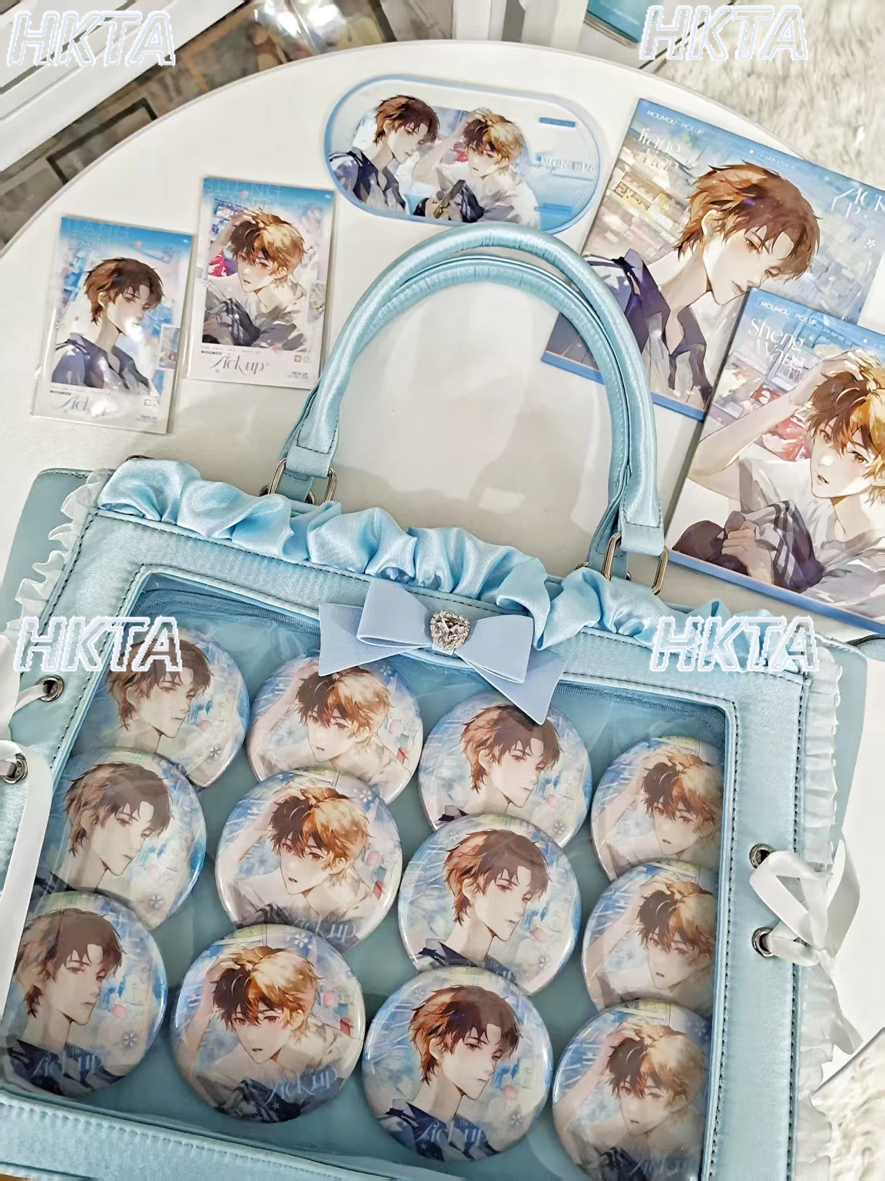 

Sweet Ribbon Tote Portable Pain Bags for Female Two Dimensional Anime Fashion Pleated Bow Large Capacity Silver Backpacks Women