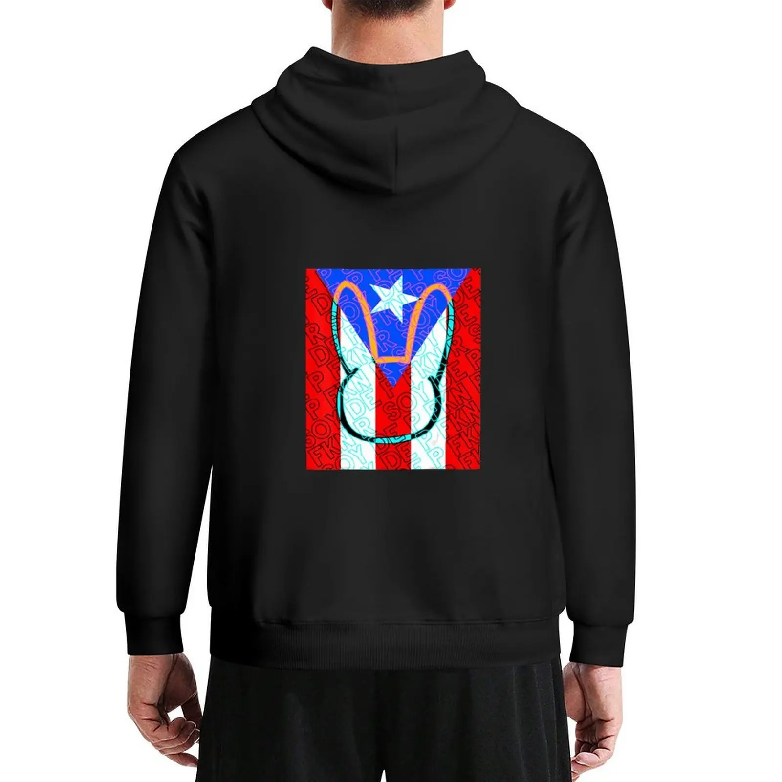 

Puerto Rico P FKN R FLAG - Trap Bunny Perreo Gift Hoodie men wear men clothing men's clothing japanese style men's hoodies