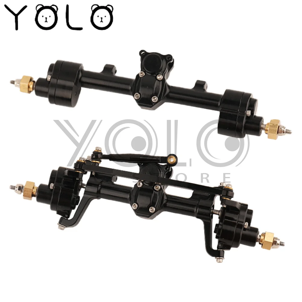 

RC Car CNC Metal Front / Rear Portal Axle for 1:24 Axial 1/24 SCX24 90081 C10 AXl00002 AXI00005 Ford Bronco Upgraded Part