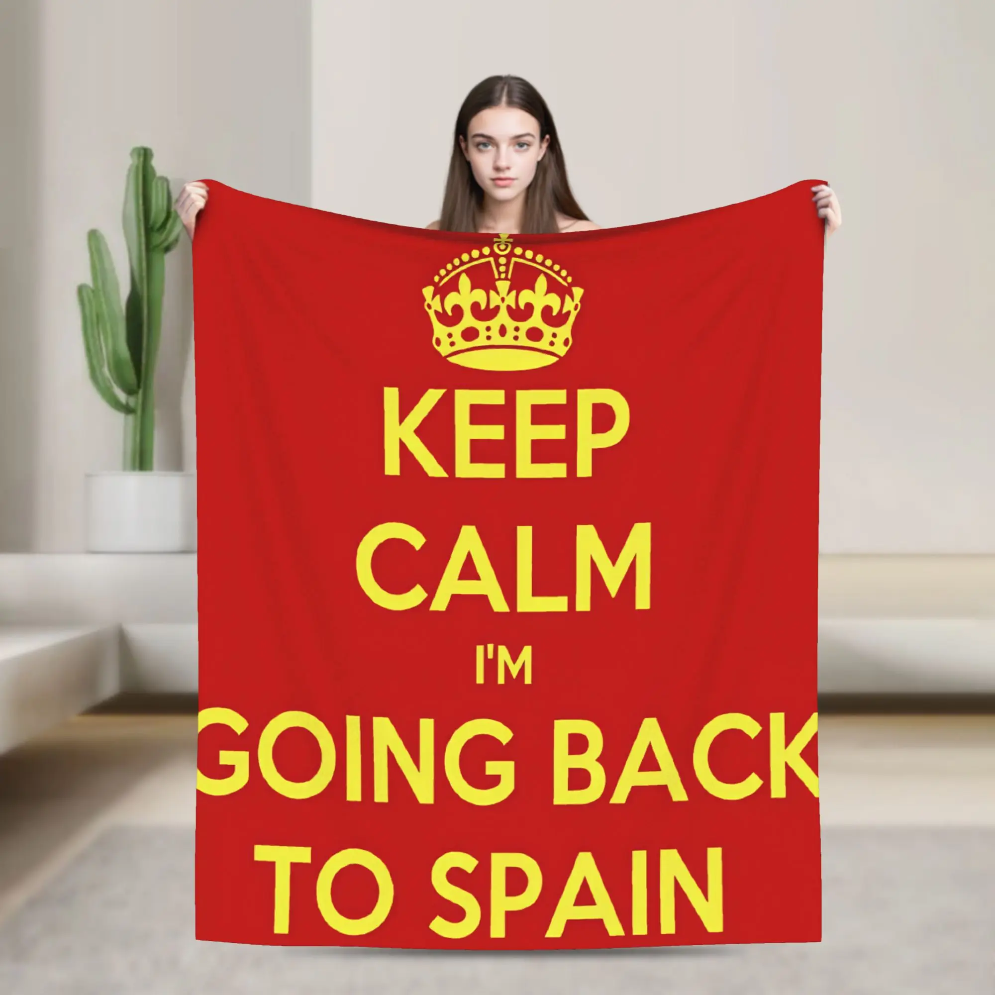 make spain great again  Warm Soft Blanket  Travel Plush Throw Blanket Funny Couch Chair Flannel Bedspread Sofa Bed Cover