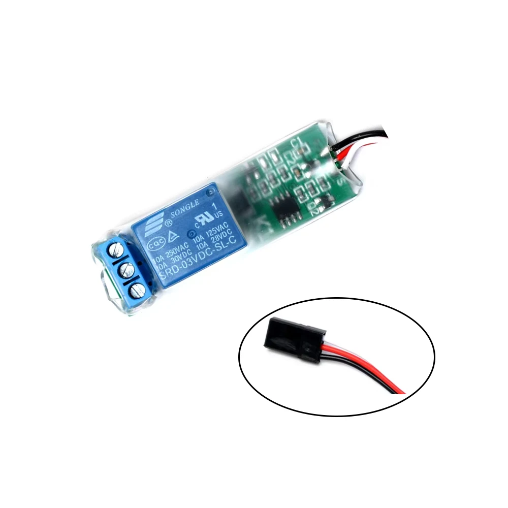 RC Model Aircraft Relay PWM Switch Electronic Module Navigation Light Controller 1CH Relay Universal Switch RC Replacement Part