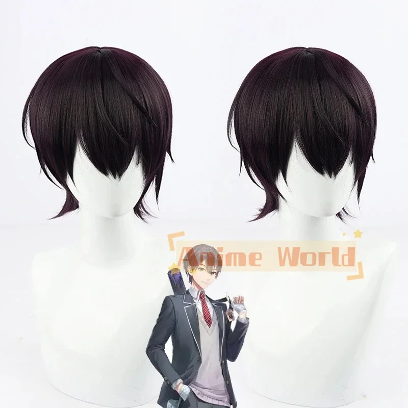 kenmochi-toya-cosplay-perruque-youtuber-vtuber-violet-court-resistant-a-l'audition-cheveux-synthetiques-halloween-fete-jeu-de-role-quotidien