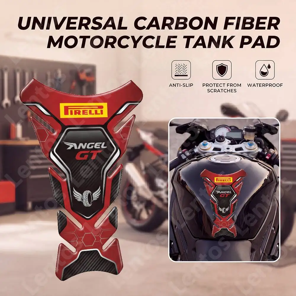 Pegatinas Decorativas Universales para Tanque de Motocicleta PIRELLI, Diseño Espina de Pescado, Accesorios