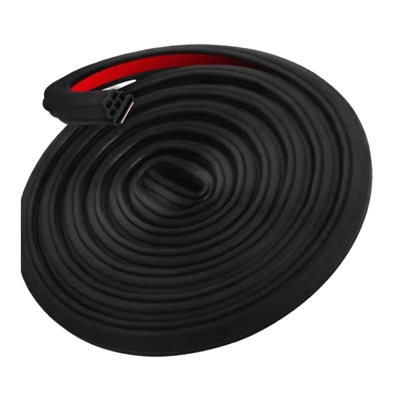 

3-слойные автомобильные резиновые уплотнительные ленты с 6 отверстиями — утолщенные автомобильные уплотнители для дверей/багажника, шумоизоляция и звукоизоляция, универсальные